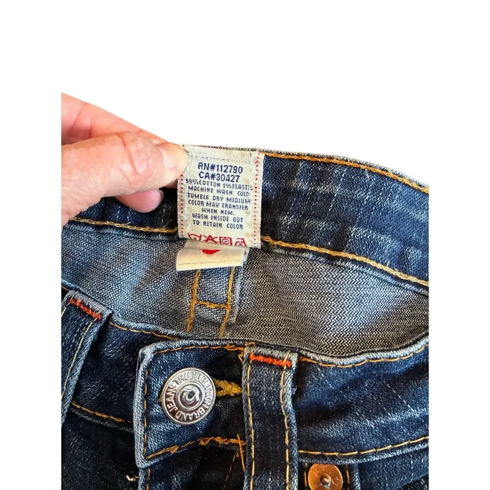 True Religion Women's‎ Johnny Jeans Straight Leg size 26 y2k